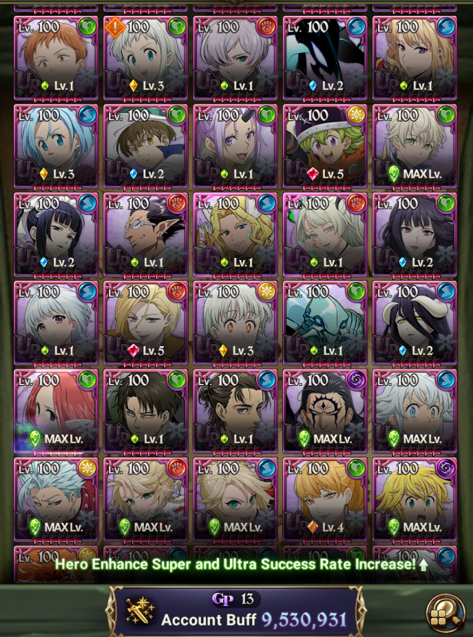 Seven Deadly Sins Grand Cross Special Account V2 [Global]