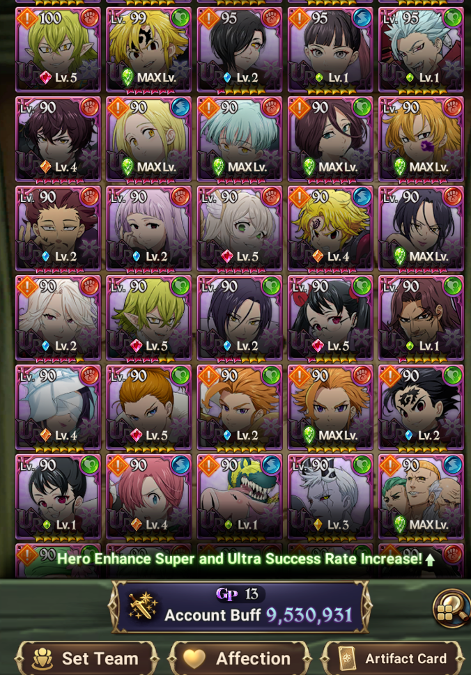 Seven Deadly Sins Grand Cross Special Account V2 [Global]