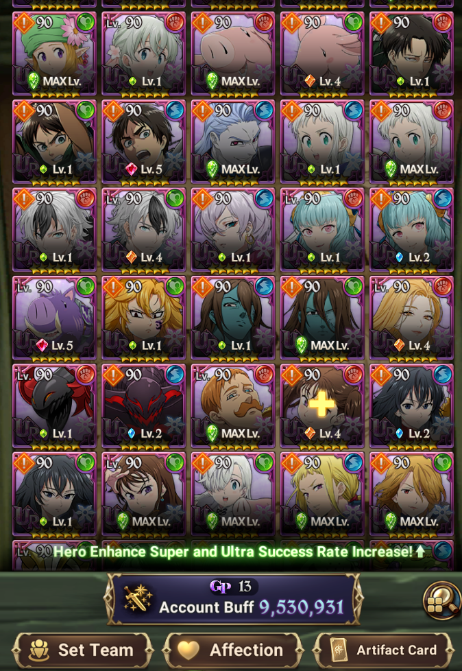 Seven Deadly Sins Grand Cross Special Account V2 [Global]