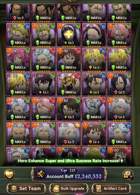 Seven Deadly Sins Grand Cross Special Account [Global]