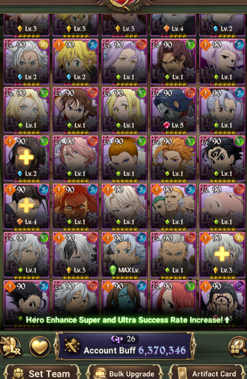 Seven Deadly Sins Grand Cross Special Account [Global]