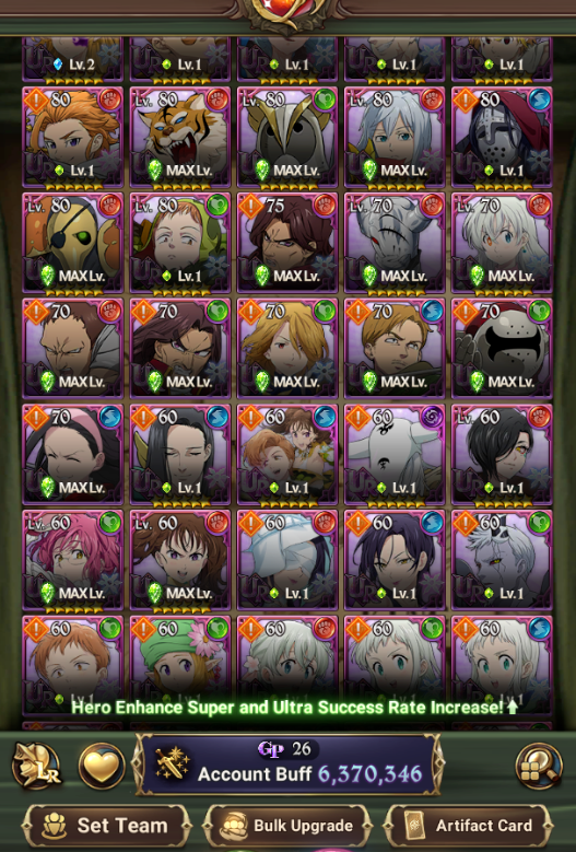 Seven Deadly Sins Grand Cross Special Account [Global]