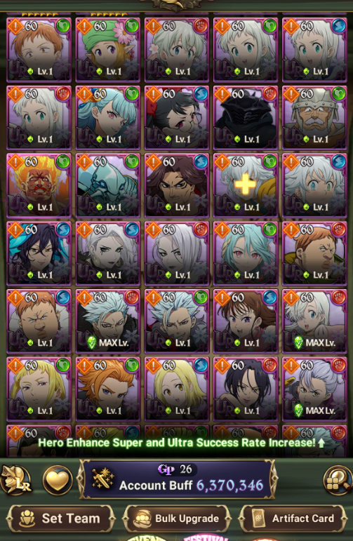 Seven Deadly Sins Grand Cross Special Account [Global]