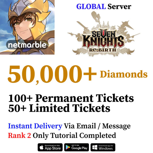 Seven Knights Re:Birth Starter Accounts | Rubies & Tickets (GLOBAL)