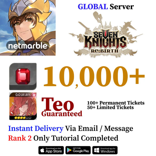 Teo Seven Knights Re:Birth Starter Accounts with Ruby (GLOBAL)