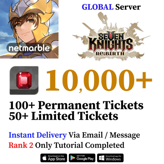 Seven Knights Re:Birth Starter Accounts | Ruby & Tickets (GLOBAL)