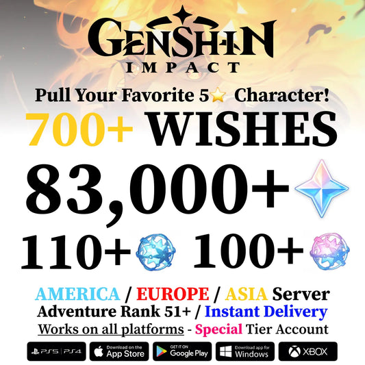 Genshin Impact Reroll Account - Special