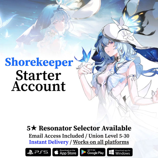 Wuthering Waves The Shorekeeper Starter Reroll Account