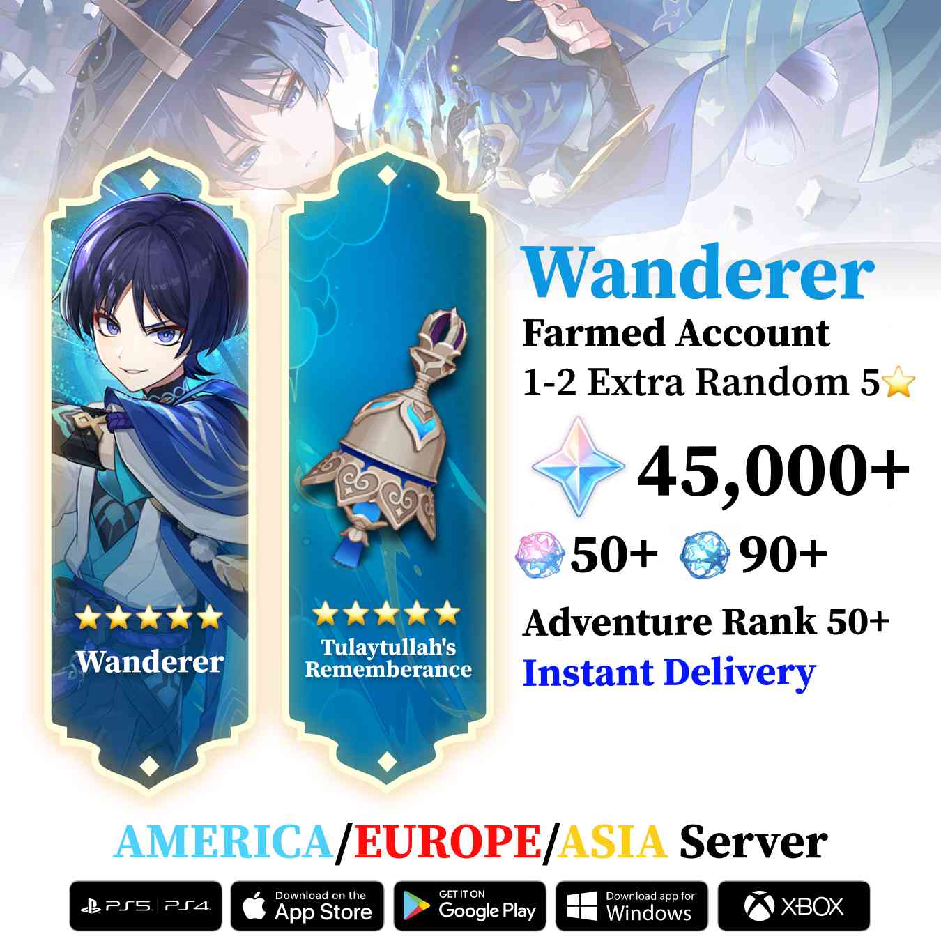 Wanderer with Signature Weapon and Wishes