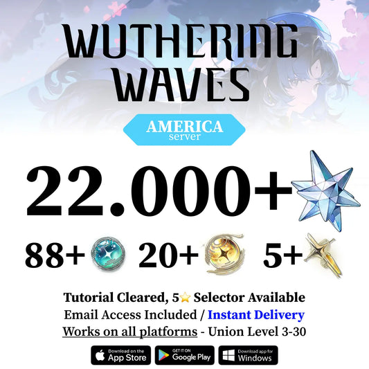 Wuthering Waves Reroll Account with Gems [America]