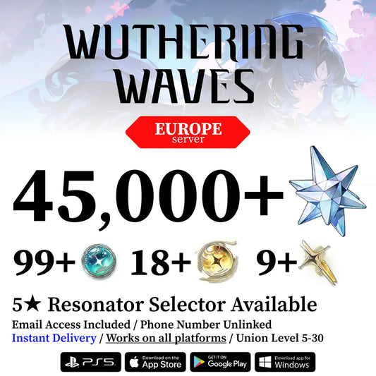 Wuthering Waves Reroll Account with Gems [Europe]