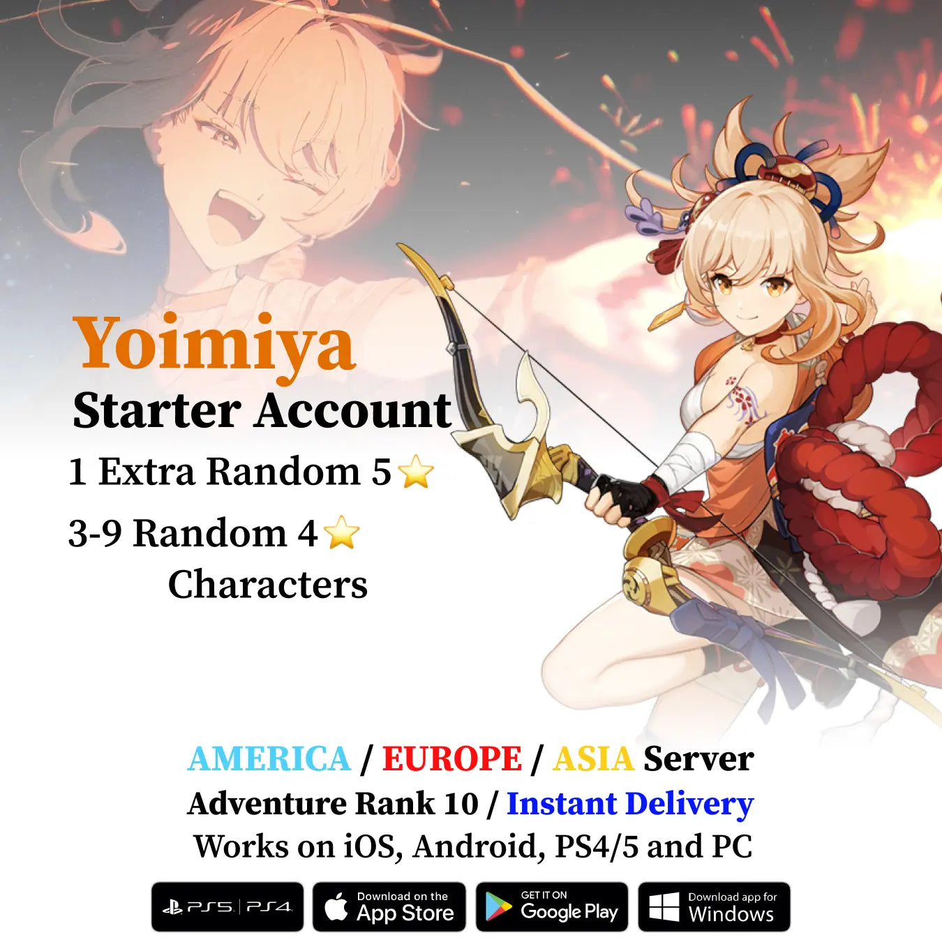 Yoimiya Starter Account