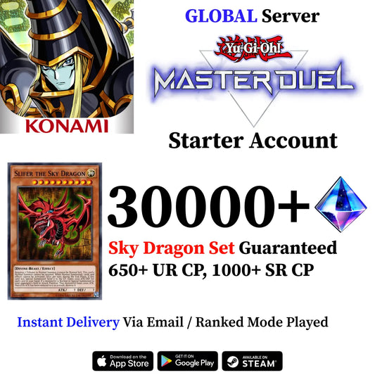 Yu-Gi-Oh! Master Duel Starter Account with Sky Dragon [Global]