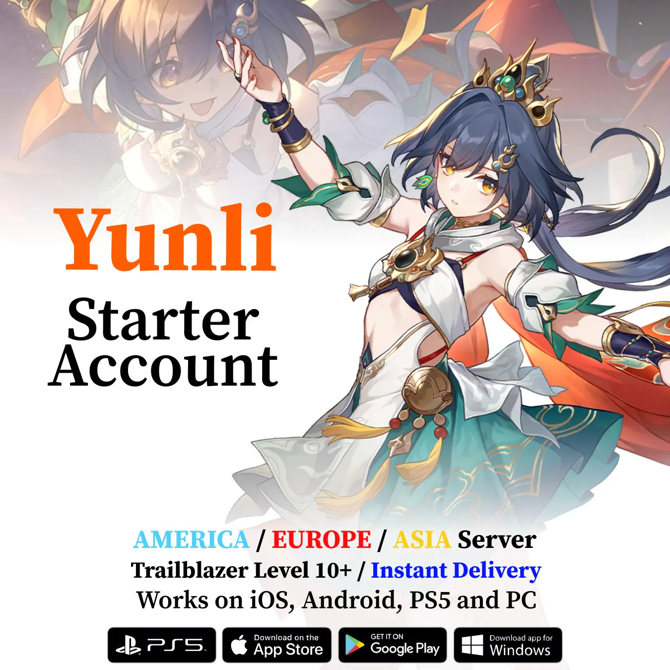 Yunli Honkai Star Rail Starter Account