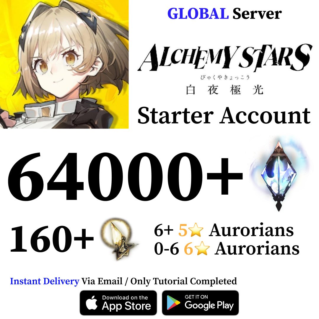 Alchemy Stars Reroll Account with 64000+ Star Flare [Global] - Genshin Accounts