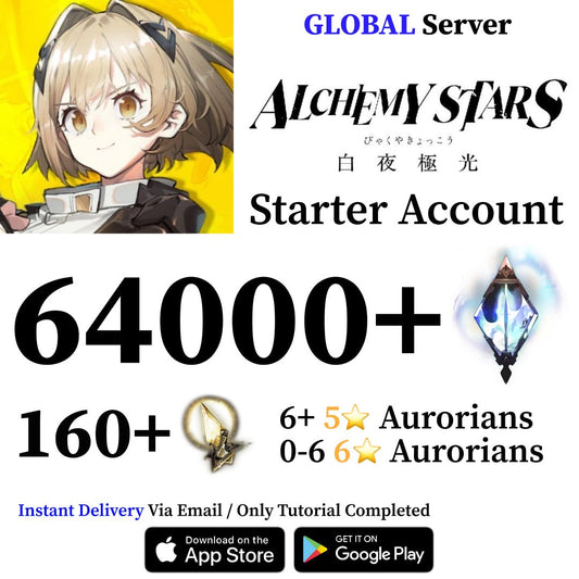 Alchemy Stars Reroll Account with 64000+ Star Flare [Global] - Genshin Accounts