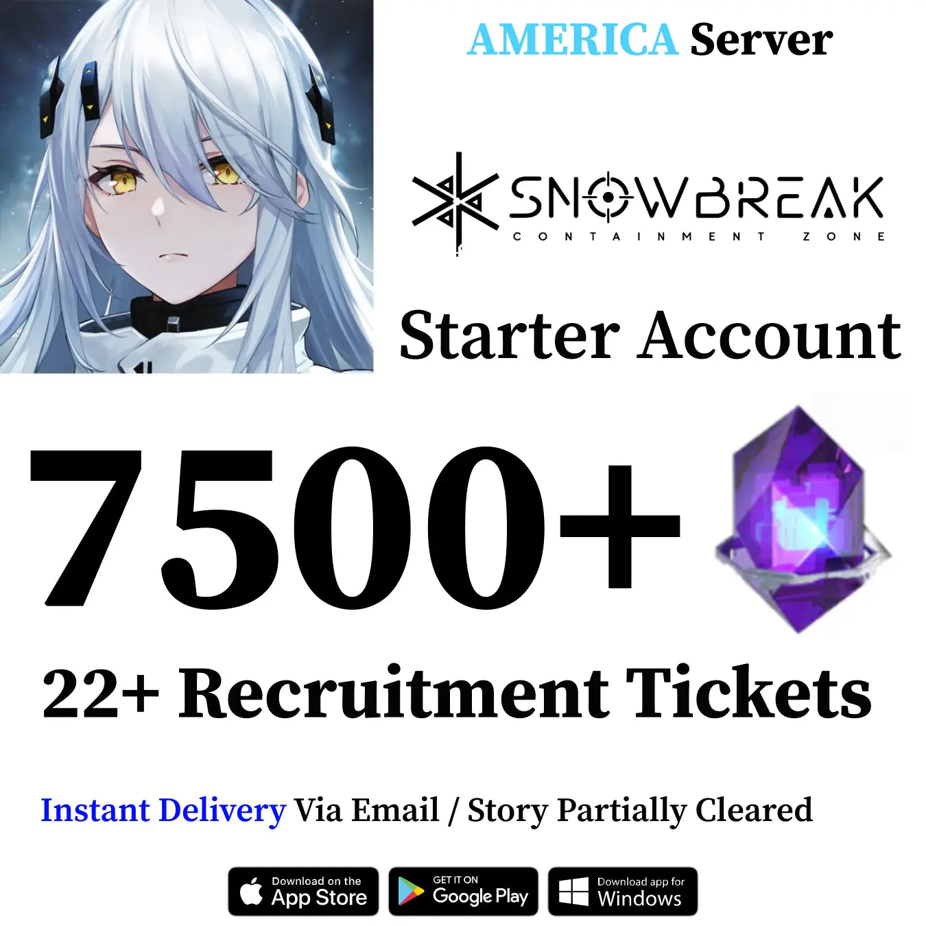 Snowbreak: Containment Zone Starter Reroll Account