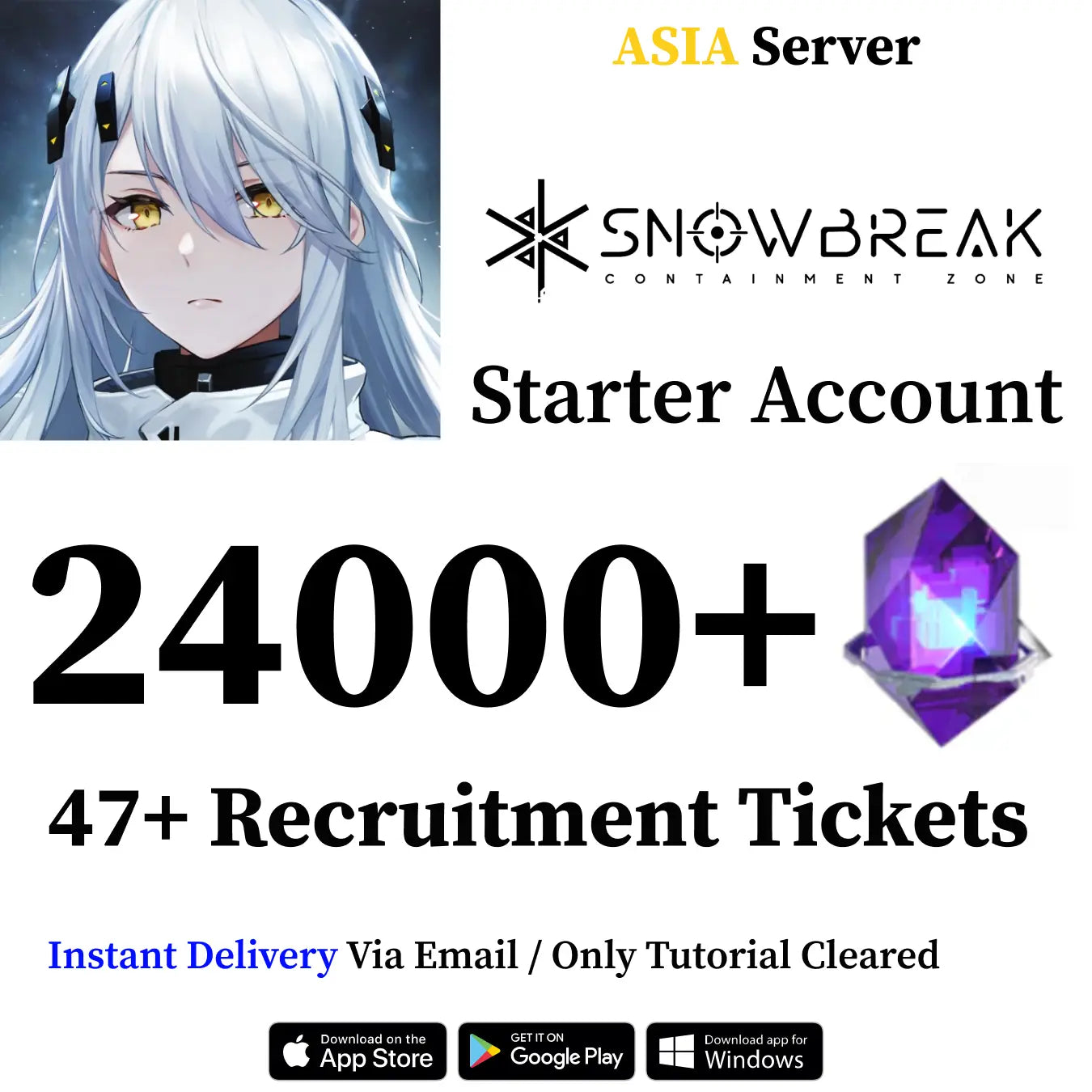 Snowbreak: Containment Zone Farmed Reroll Account