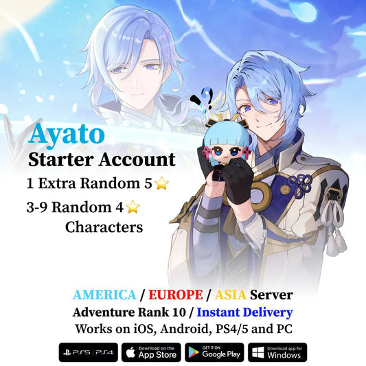 Ayato Starter Account - Genshin Accounts