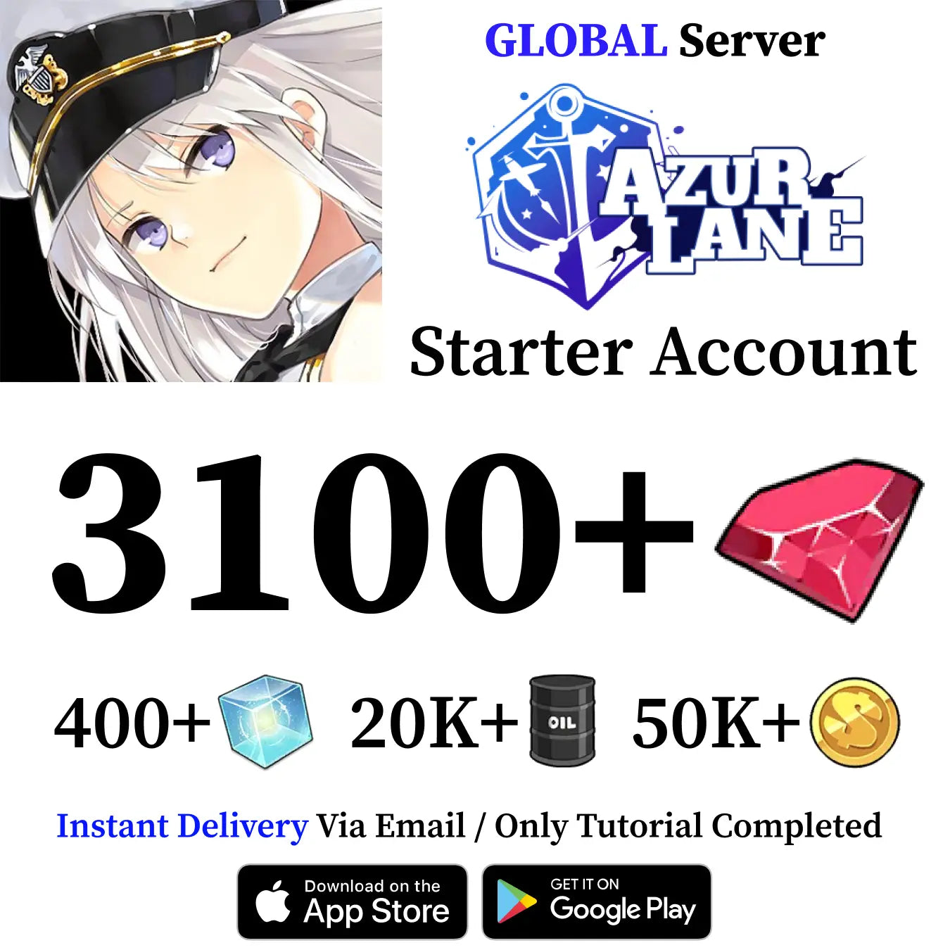 Azur Lane Starter Reroll Account [Global]