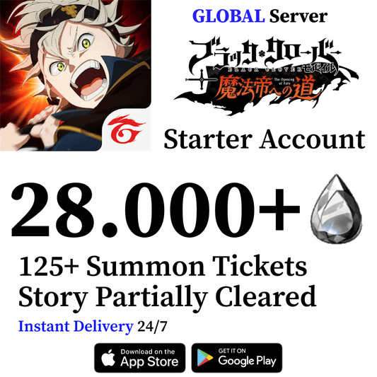 Black Clover M Account 28000+ Crystals [GLOBAL] - Genshin Accounts