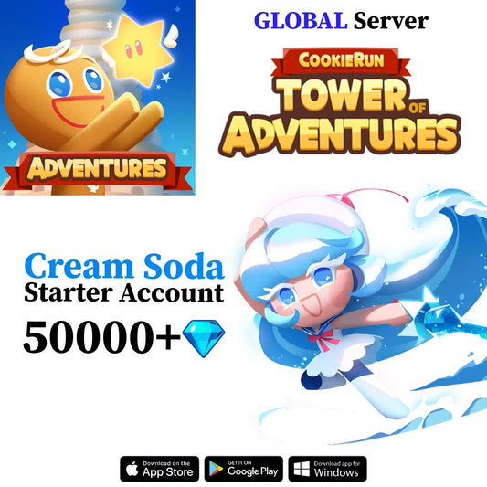 CookieRun: Tower of Adventures Cream Soda Starter Account [GLOBAL] - Genshin Accounts