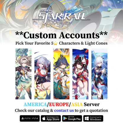 Honkai: Star Rail Custom Account - Genshin Reroll Account