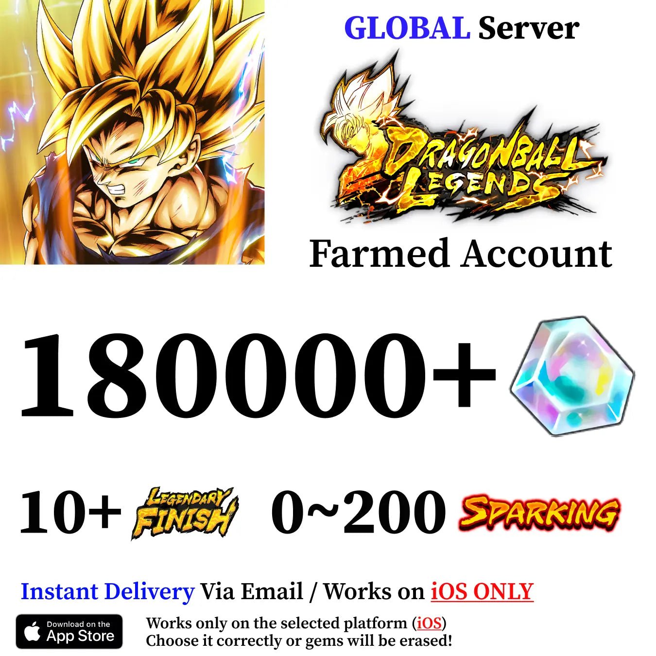 Dragon Ball Legends Farmed Account [iOS] - Genshin Accounts