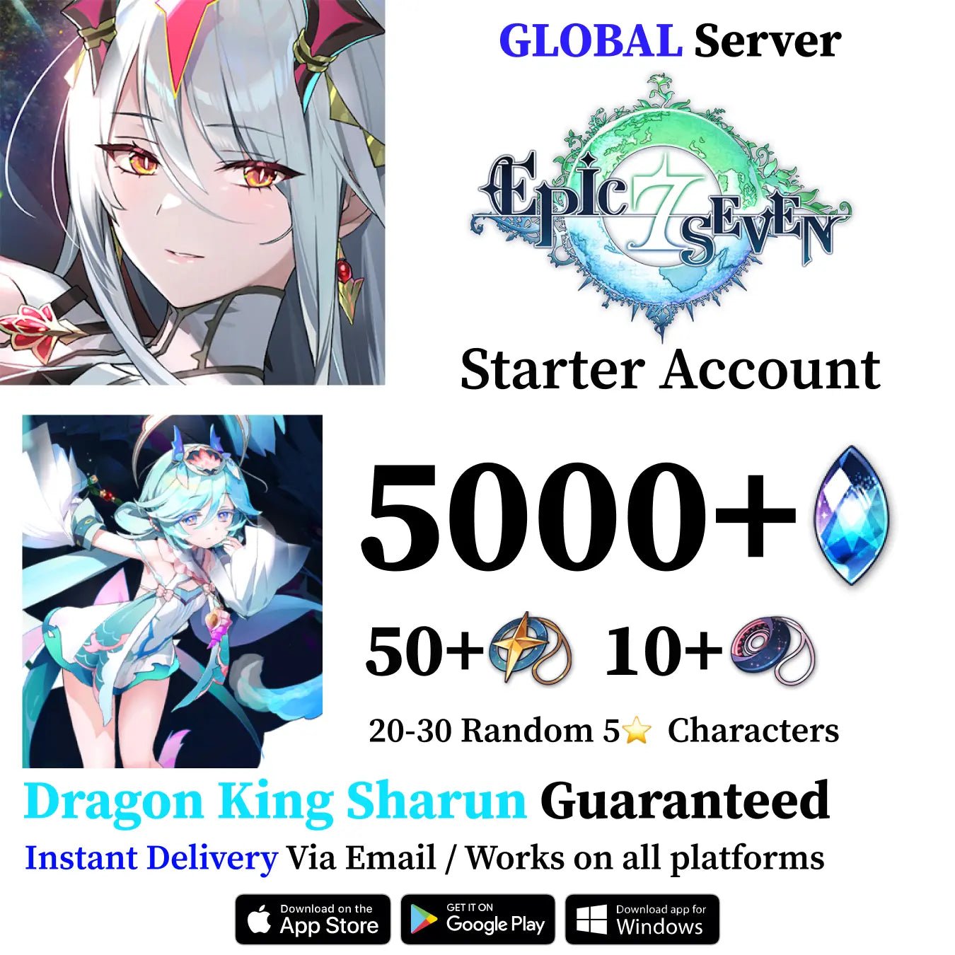 Dragon King Sharun Epic Seven Starter Account [Global] - Genshin Accounts