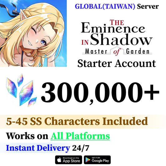 The Eminence in Shadow: Master of Garden Starter Reroll Account [TAIWAN]