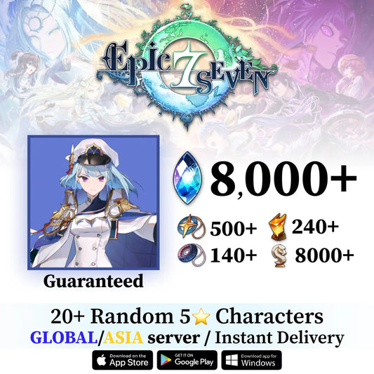 Navy Captain Landy Epic Seven Starter Account