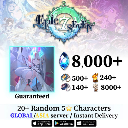 New Moon Luna Epic Seven Starter Account