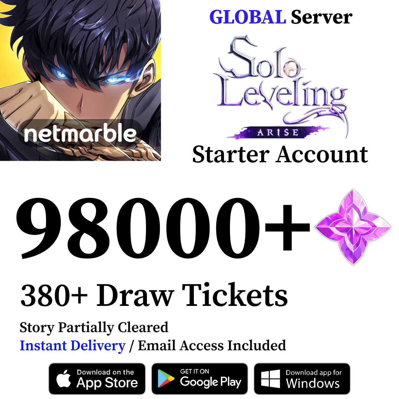 Solo Leveling:ARISE Reroll Account [Global]