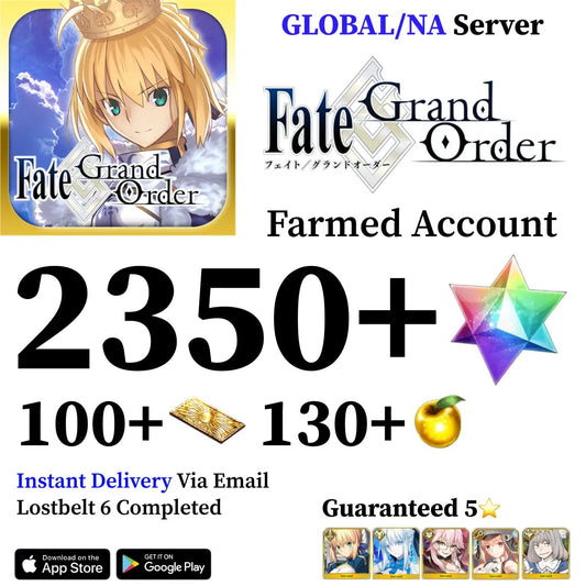 Fate Grand Order Account with 2300+ SQ [Global] - Genshin Accounts