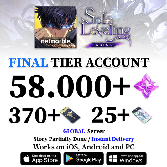 Solo Leveling:ARISE Reroll Account - Final [Global]