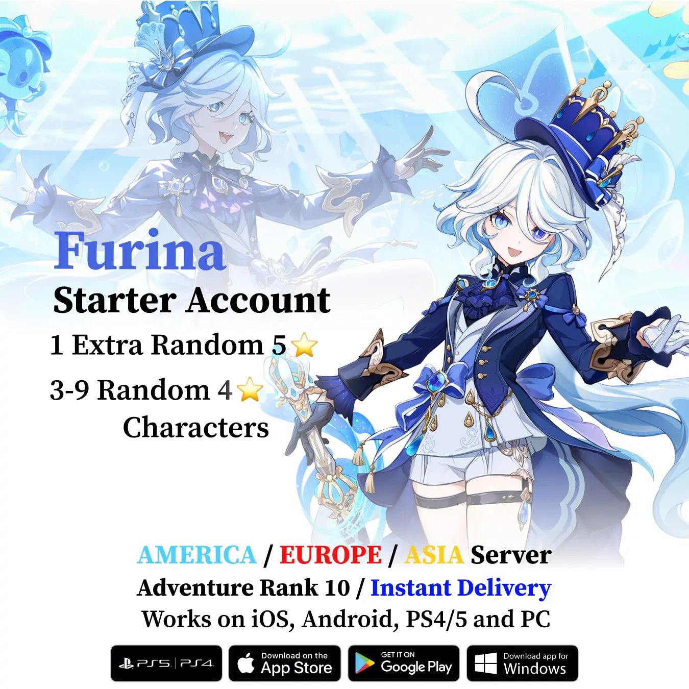 Furina Starter Account - Genshin Accounts