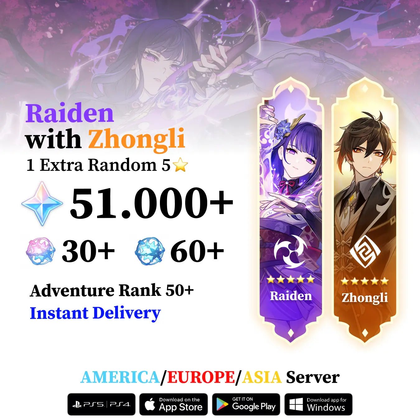 Genshin Reroll Account with Double 5 Star and Wishes - Genshin Accounts