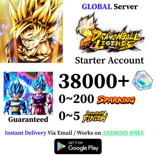 Dragon Ball Legends Goku & Vegeta Starter Account