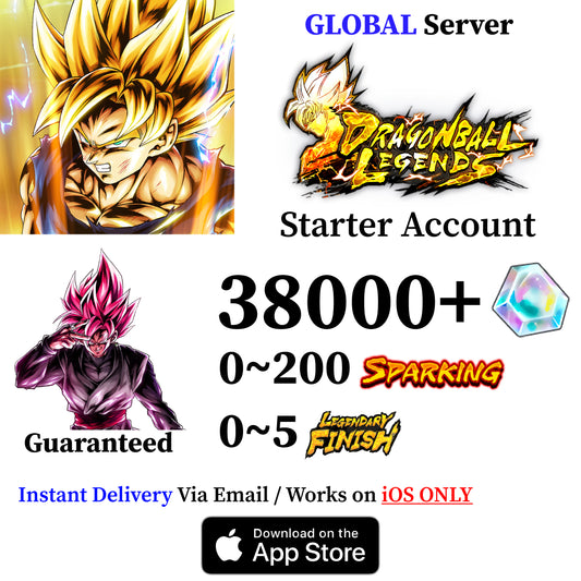 Dragon Ball Legends UL Super Saiyan Rosé Starter Account [iOS]