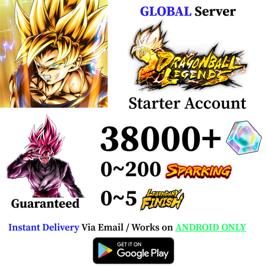 Dragon Ball Legends Super Saiyan Rosé Goku Black Starter Account [Android]