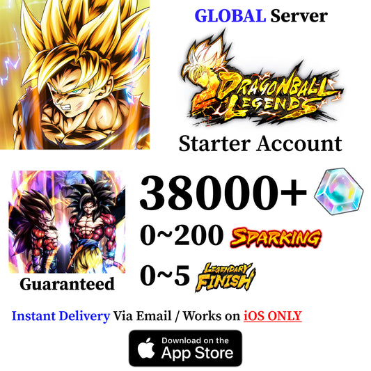 Dragon Ball Legends Super Saiyan 4 Goku & Vegeta Starter Account