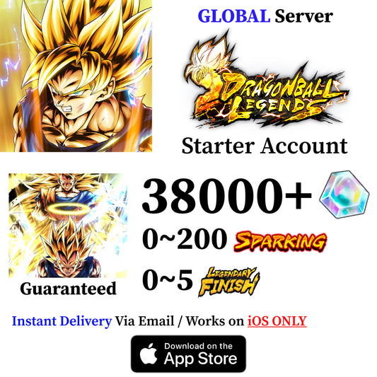 Dragon Ball Legends Super Saiyan 3 & Super Saiyan 2 Goku & Vegeta Starter Account