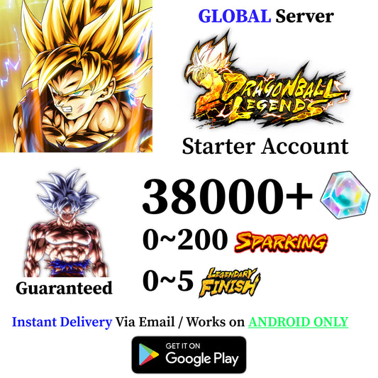 Dragon Ball Legends Ultra Instinct Goku Starter Account [Android]