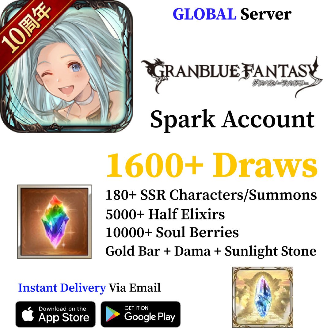 Granblue Fantasy Spark Starter Account with 1600+ Draws [Global] - Genshin Accounts