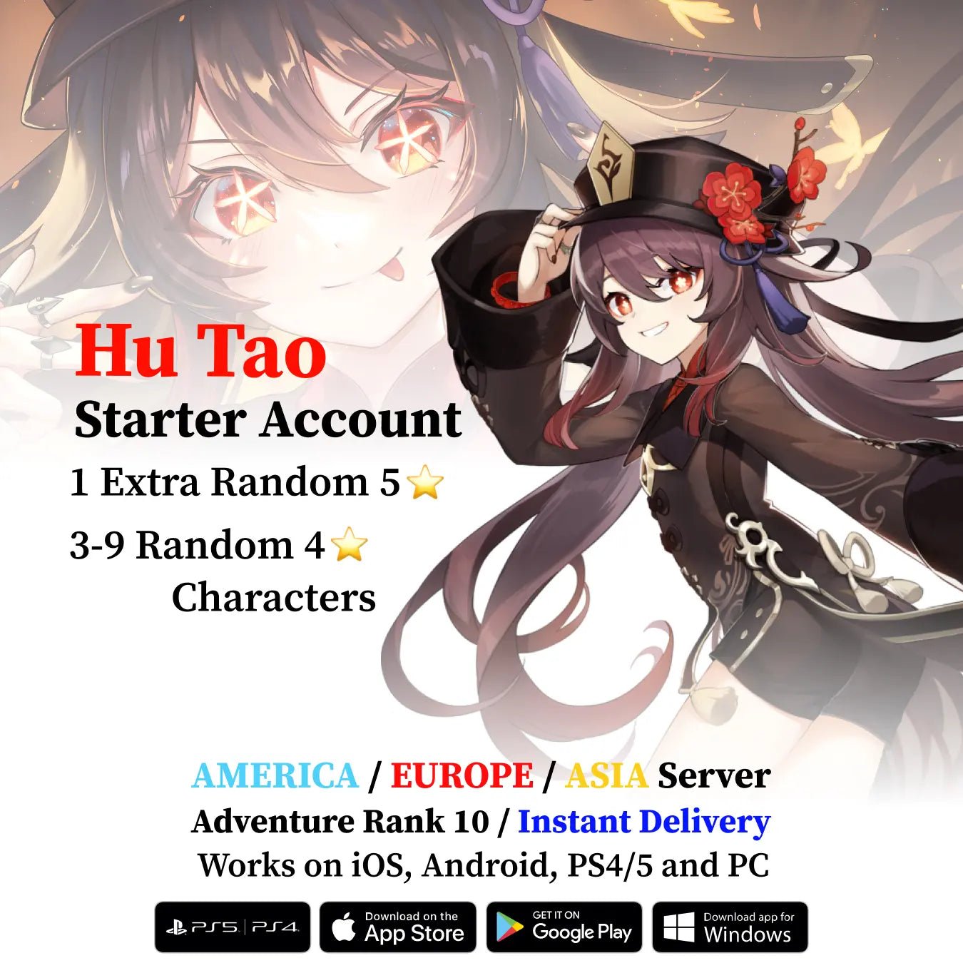 Hu Tao Starter Account - Genshin Accounts