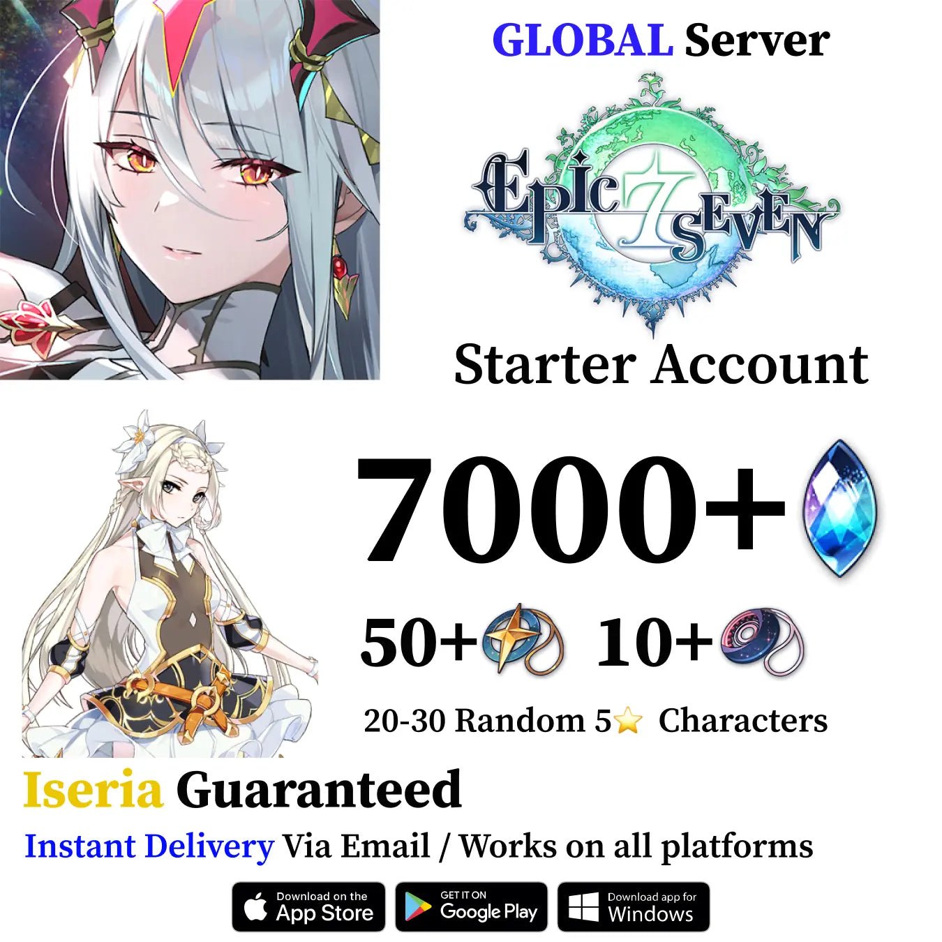 Iseria Epic Seven Starter Account [Global] - Genshin Accounts