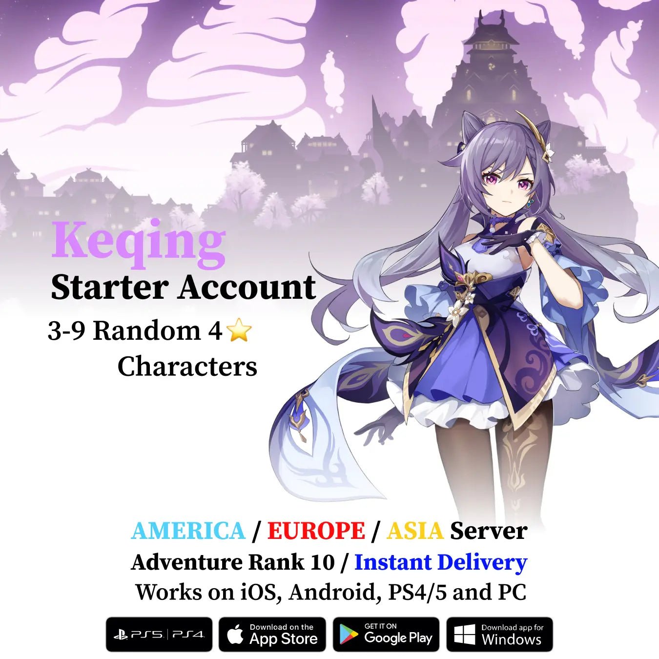 Keqing Starter Account - Genshin Accounts