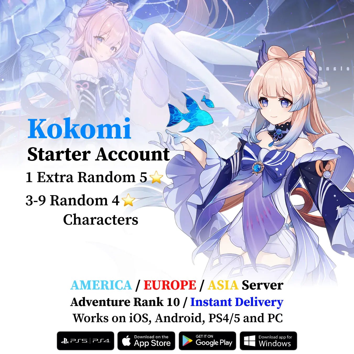 Kokomi Starter Account - Genshin Accounts