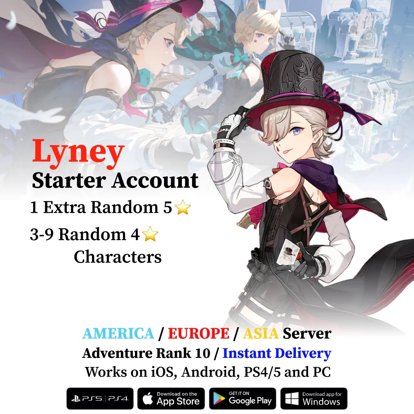 Lyney Starter Account - Genshin Accounts