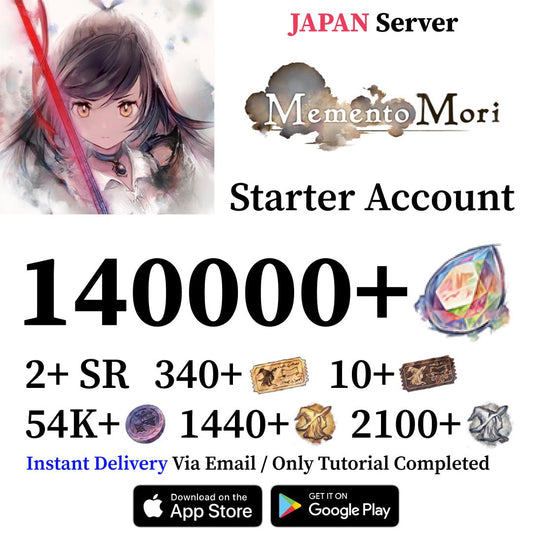 Memento Mori Reroll Account with 140000+ Gems [Japan] - Genshin Accounts